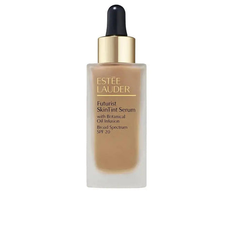 Estée Lauder Futurist Skintint Serum SPF20 in shade 3C, 30ml, shown in a sleek bottle, highlighting natural glow and lightweight formula.