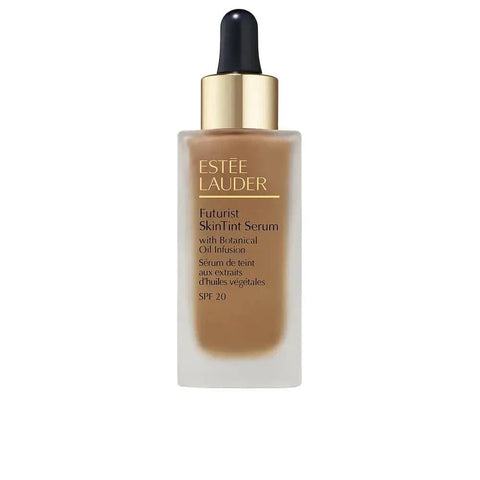 Estée Lauder Futurist Skintint Serum SPF 20 in shade 4N, 30ml bottle, with sleek packaging and product details visible.