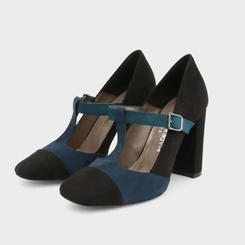 Made in Italia GIORGIA_NERO-BLU by Jag Couture London-New York, stylish black and blue footwear with elegant design.