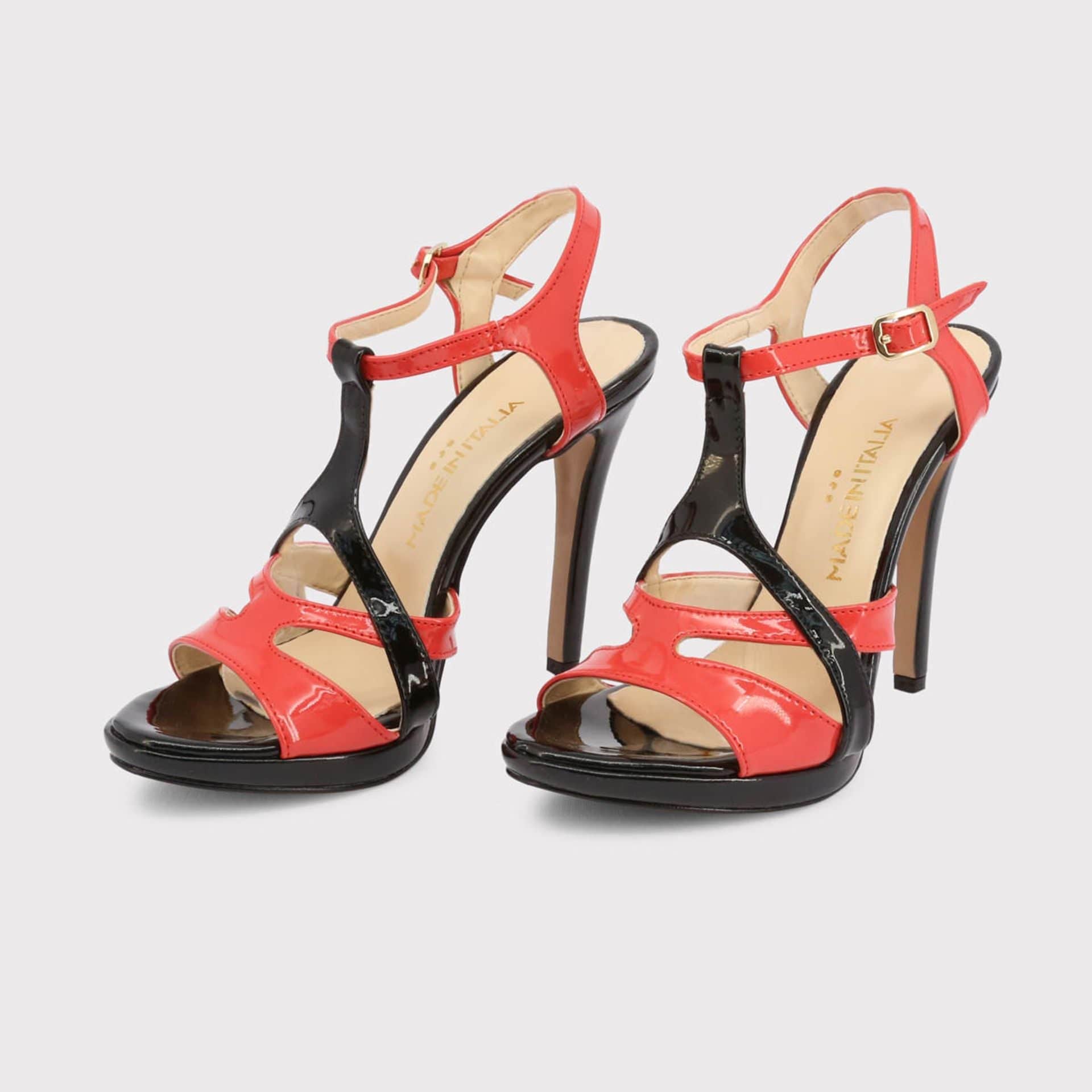 Jag Couture London - New York EU 39 Made in Italia IOLANDA_NERO-CORALLO