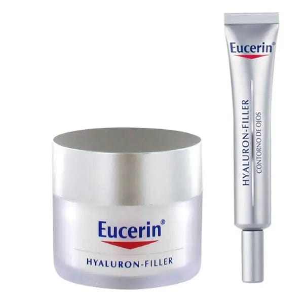 Jag Couture London - New York Eucerin Hyaluron Filler Day Cream Dry Skin 50ml + Eye Cream 15ml