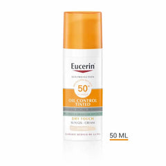 Jag Couture London - New York Eucerin   Oil Control Dry Touch Gel Crema SPF50+ Tinted Light 50ml