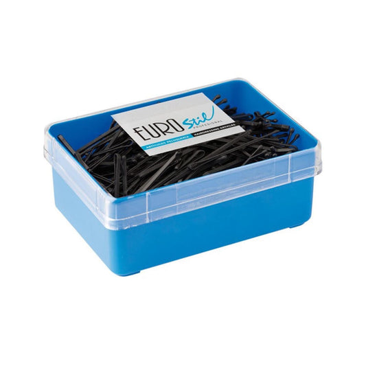 Jag Couture London - New York Eurostil Anti-Deslizante Caja Clips Negro Negro 50mm 1un