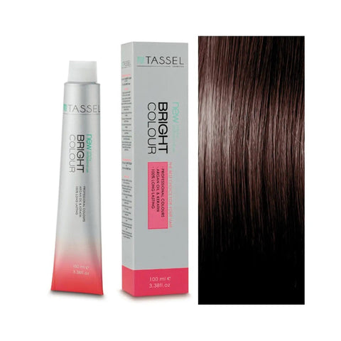 Eurostil Bright Colour Tinte N7,35 by Jag Couture London, showing medium blonde to copper brown hair dye in a sealed tube.