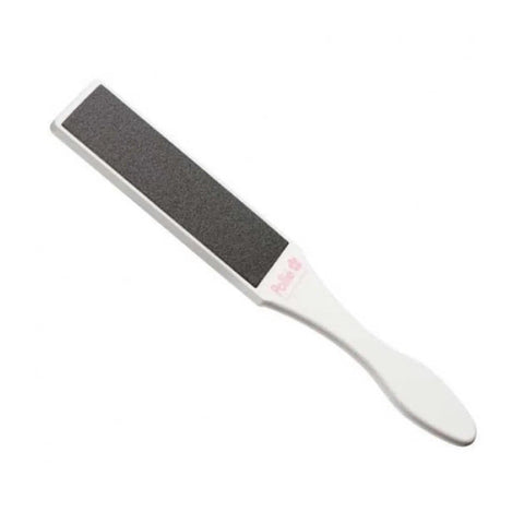 Eurostil Callus Scraper by Jag Couture London for pedicure, with a metal blade and ergonomic handle for removing tough calluses.