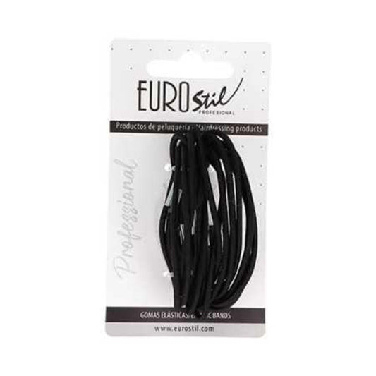 Jag Couture London - New York Eurostil Colita Negro Negro Gomas Finas Pack 1un