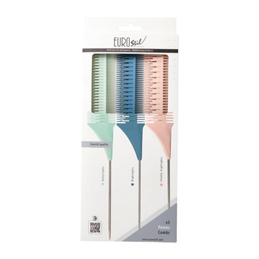 Jag Couture London - New York Eurostil Colores Set Peines Mechas 3un