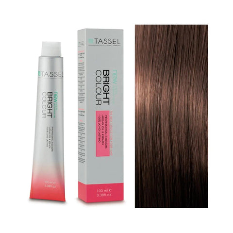 Eurostil New Bright Colour Tinte N6.73 Marron Avellana hair dye in a box, featuring warm brown shade with brand branding visible.