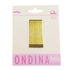 Jag Couture London - New York Eurostil Ondina Clips 50mm Bola Bronce 12un
