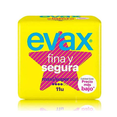 Jag Couture London Evax Thin & Safe Pads Super 11U, discreet menstrual pads with breathable material for comfortable daily wear.