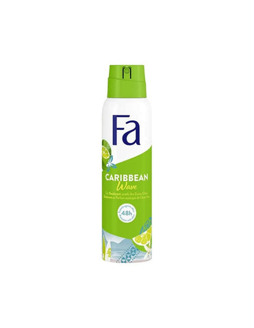 Jag Couture London New York Fa Desodorante Spray 150ml with fresh Caribbean lemon scent, in a sleek spray bottle.