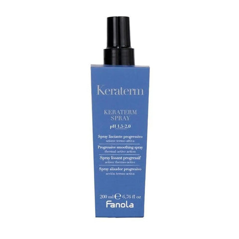 Fanola Spray Alisador Progresivo Keraterm pH 1.5-2, 200ml by Jag Couture London, New York, for smoothing and straightening hair.
