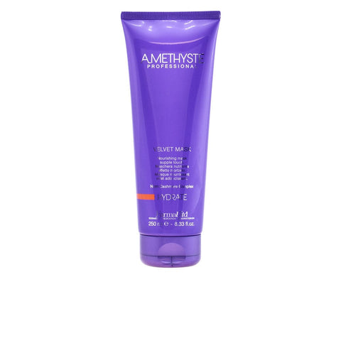 Farmavita Amethyste Hydrate Velvet Mask in 250ml jar, designed for deep moisturizing and nourishing hair care.