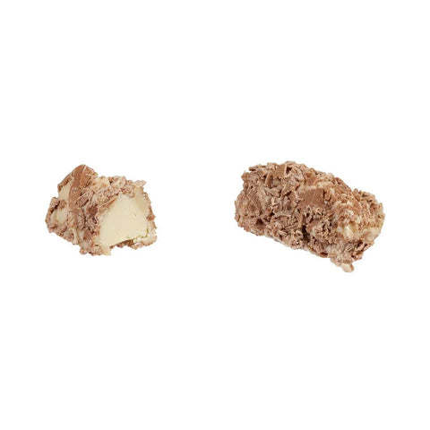 Milk-flaked champagne truffle with cognac filling by Jag Couture London, featuring real Rémy Martin Cognac, 13g.