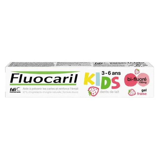 Jag Couture London - New York Fluocaril Kids Bi-fluoride Milk Teeth Strawberry Flavour 3-6 Years 50ml