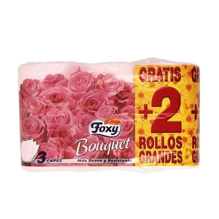 Jag Couture London - New York Foxy Bouquet Color Toilet Paper 3 Layers 4 + 2 Rolls