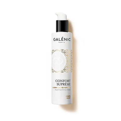 Galenic Confort Supreme Corps Milky Nutritive Cream 200ml jar, nourishing body cream with a smooth, milky texture.