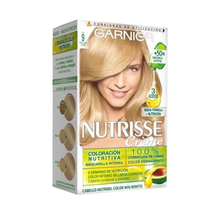 Jag Couture London - New York Garnier Nutrisse Crème Nourishing Color 9 Very Light Blonde