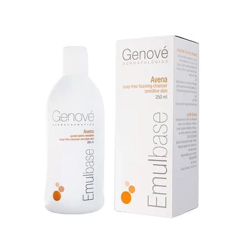 Jag Couture London New York Genové Oatmeal Emulbase 250ml bottle, creamy oatmeal emulsion for skincare or body care products.