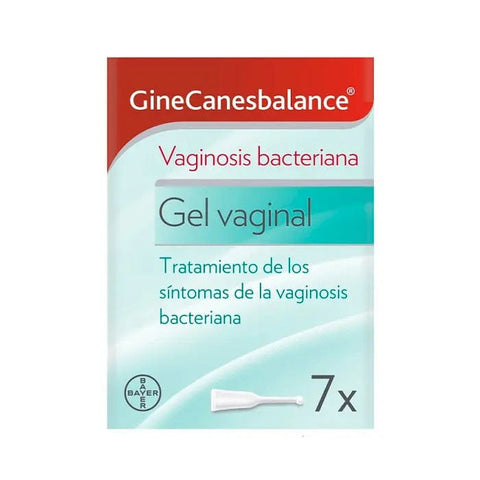Jag Couture London Ginecanesbalance Vaginal Gel 7x5ml, close-up of the product bottles with branding and label details