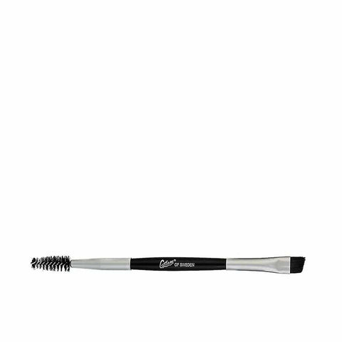 Double eyebrow brush from Glam Of Sweden by Jag Couture London - New York, featuring two-sided design for precise grooming.