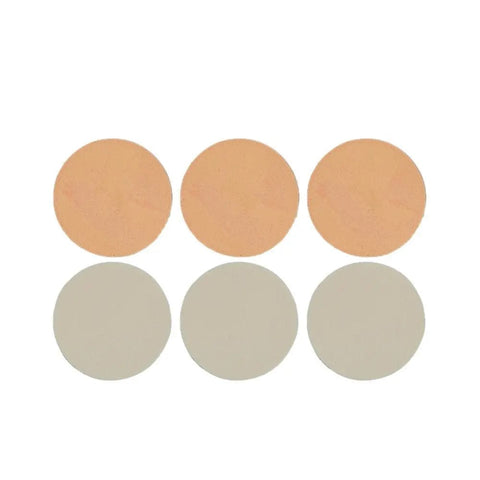 Round Glam Of Sweden sponge by Jag Couture London New York, showing a soft, pink makeup applicator on a white background.