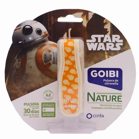 Jag Couture London BB8 citronella bracelet featuring Star Wars BB8 design, worn on a person's wrist.