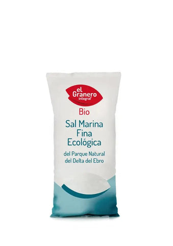 Fine organic sea salt from Delta del Ebro, 1 kg, by Jag Couture London New York, shown in a clear image of the salt crystals.