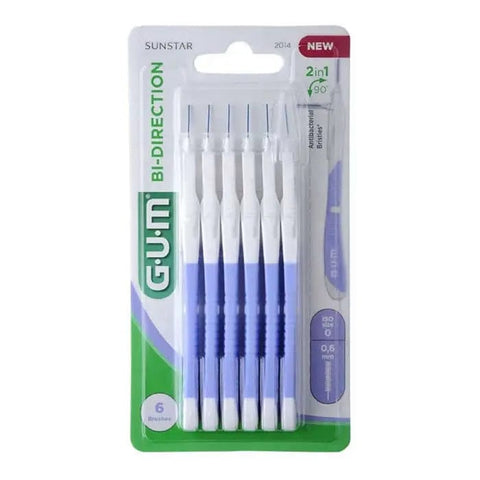 Set of six Jag Couture London Bi Direction XS 0.6mm gum applicators, designed for precision in tattoo or cosmetic procedures.