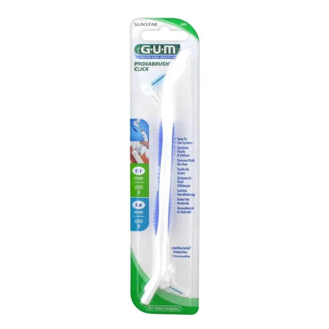 Jag Couture London-New York Gum Brush Handle Proxabrush Click R.625 for effective gum cleaning and oral hygiene.