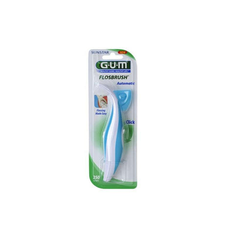 Gum Flosbrush Gum Aplicador Con Seda R-861 by Jag Couture London - New York, showing the floss applicator with silk for dental cleaning.