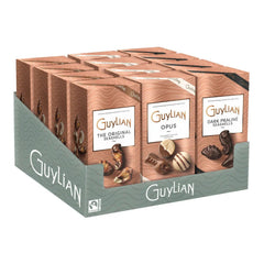 Jag Couture London - New York Guylian Luxe Gift box counter display - seashells 250g, dark seashells 225g, Opus 180g
