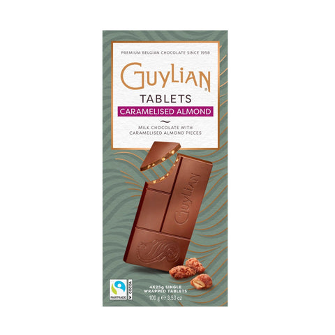 Jag Couture London - New York Guylian milk chocolate mini bars with caramelized almonds, shown in the image.