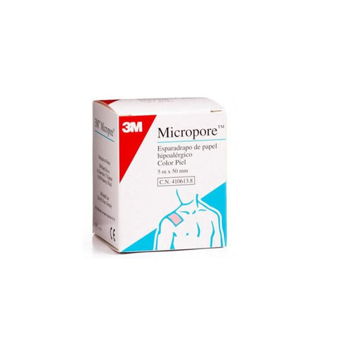 Hartmann Micropore Carme 5x5 adhesive surgical tape, with a transparent, lightweight design for medical or wound care applications.