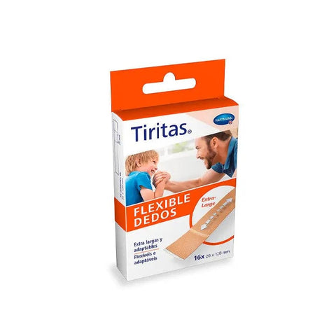 Extra long Hartmann Finger Band-Aids by Jag Couture London - New York, 16 units, shown in a blister pack on a white background.