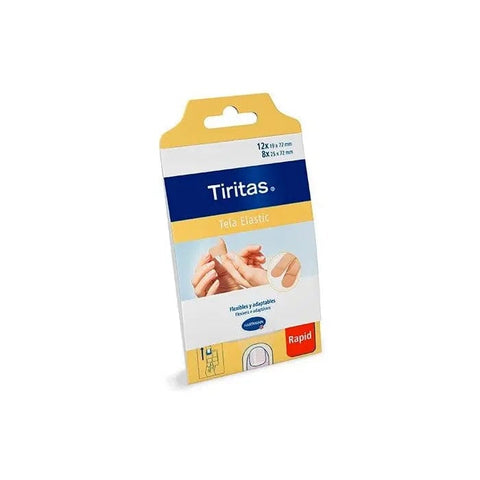 Hartmann Tiritas Tela Elastic Rapid bandages in a box, 20 units, by Jag Couture London New York, for wound care and flexible support.