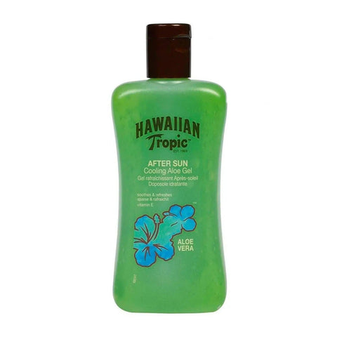 Hawaiian Tropic Aloe Vera After Sun Cooling Aloe Gel in 200ml tube, soothing after sun skincare by Jag Couture London New York.