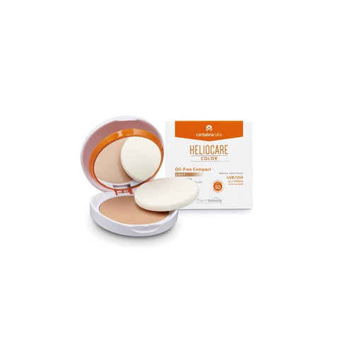 Jag Couture London Heliocare Color Oil-Free Compact Make-Up SPF50 Light, 10g, in a sleek compact with natural light coverage