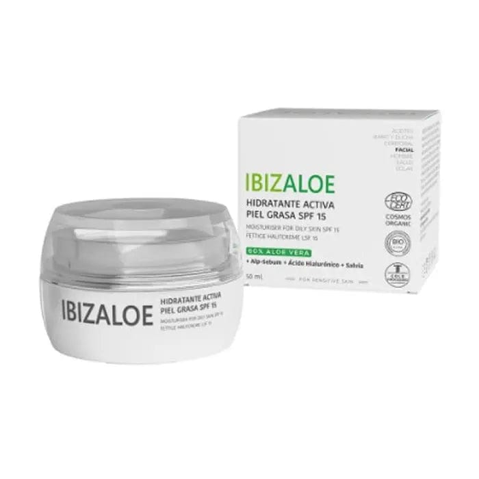 Jag Couture London - New York Ibizaloe Active Moisturizing Cream Oily Skin Spf15 50ml