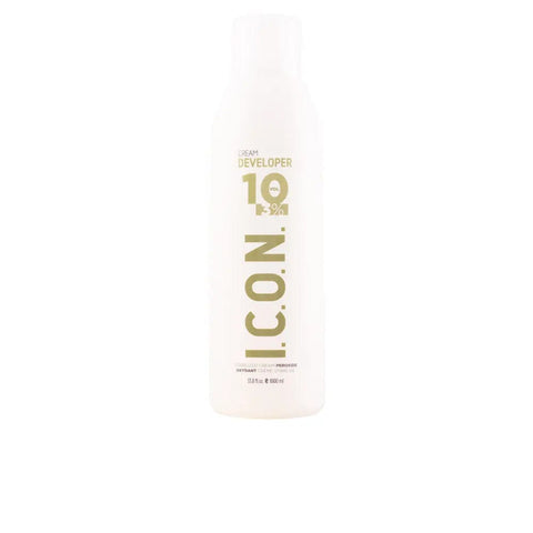 Icon Ecotech Color Cream Developer 10 Vol from Jag Couture London, 1000ml bottle for professional hair coloring applications.