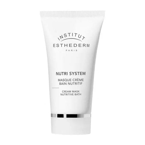 Institut Esthederm Nutri System Cream Mask Nutritive Bath in 75ml jar, featuring a smooth, creamy texture for nourishing skin.