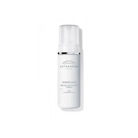 Institut Esthederm Osmoclean Pure Cleansing Foam from Jag Couture London, 150ml, gentle facial cleanser with a foamy texture.