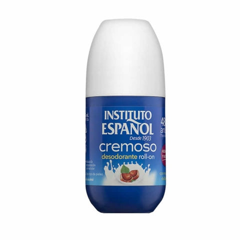 Instituto Español Deo Roll On with Shea Butter in 75ml bottle, featuring smooth application and moisturizing formula.