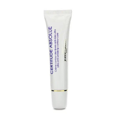 Jeanne Piaubert Certitude Absolue Ultra Anti-Wrinkle Lip Contour Care tube, 15ml, with elegant packaging and applicator tip.