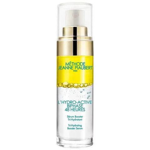 Jeanne Piaubert M J Piaubert-L'hydro Active 48h Serum Biphase Tri-Hydratant 30ml, clear bottle with dropper, skincare product image