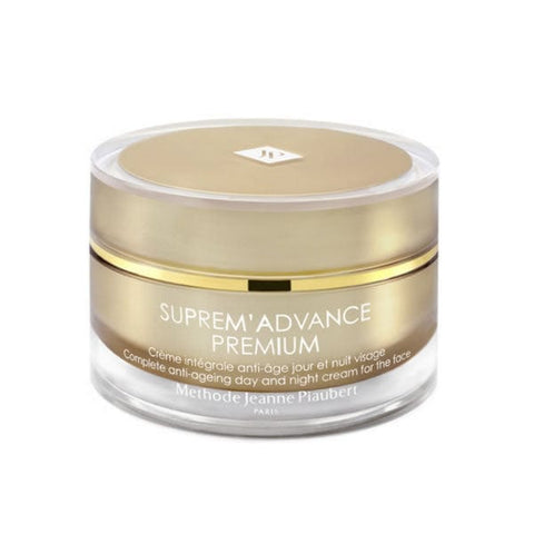 Jeanne Piaubert Suprem Advance Premium Face Cream in 50ml jar, luxurious skincare product from Jag Couture London - New York.