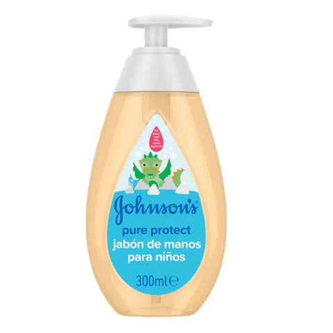 Johnson's Baby Pure Protect Hand Soap by Jag Couture London, 300ml bottle with gentle, protective formula for sensitive skin.