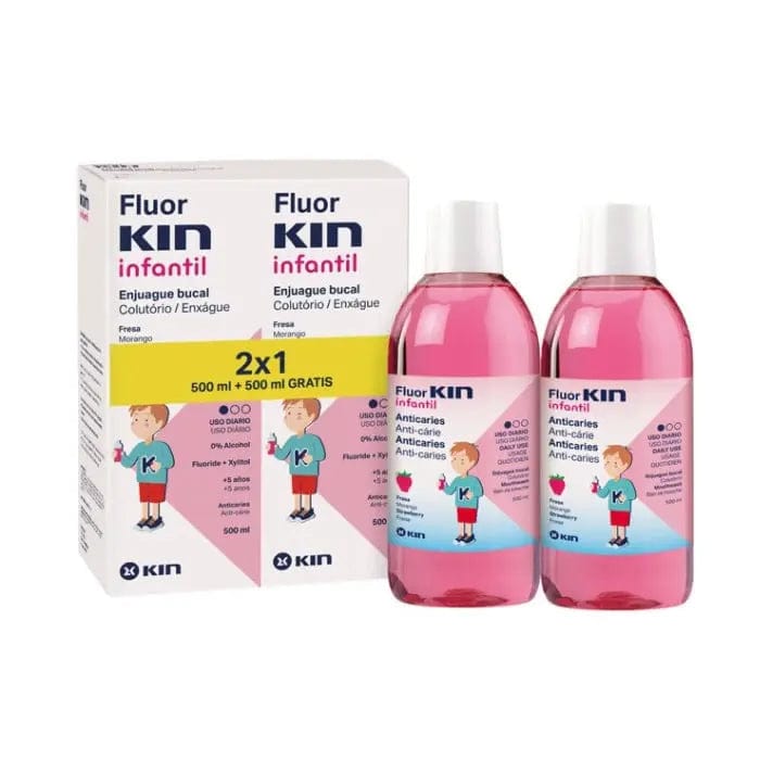 Jag Couture London - New York Kin Fluorkin Strawberry Children's Mouthwash 2x500ml