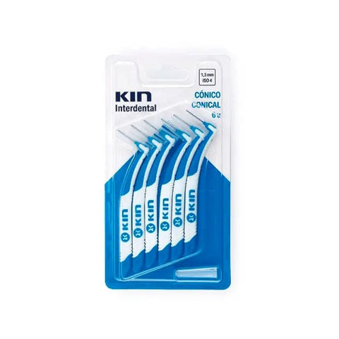 Jag Couture London - New York Kin Interdental Tapered 1.3 mm dental floss picks, 6 units, for effective interdental cleaning.