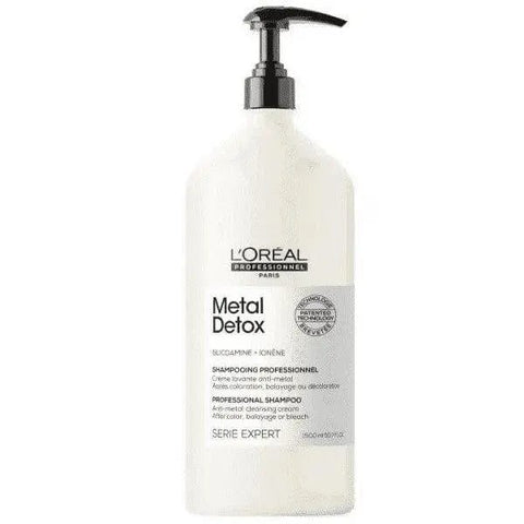 Jag Couture London New York L'Oréal Professionnel Metal Detox Shampoo 300ml bottle with sleek packaging and professional design